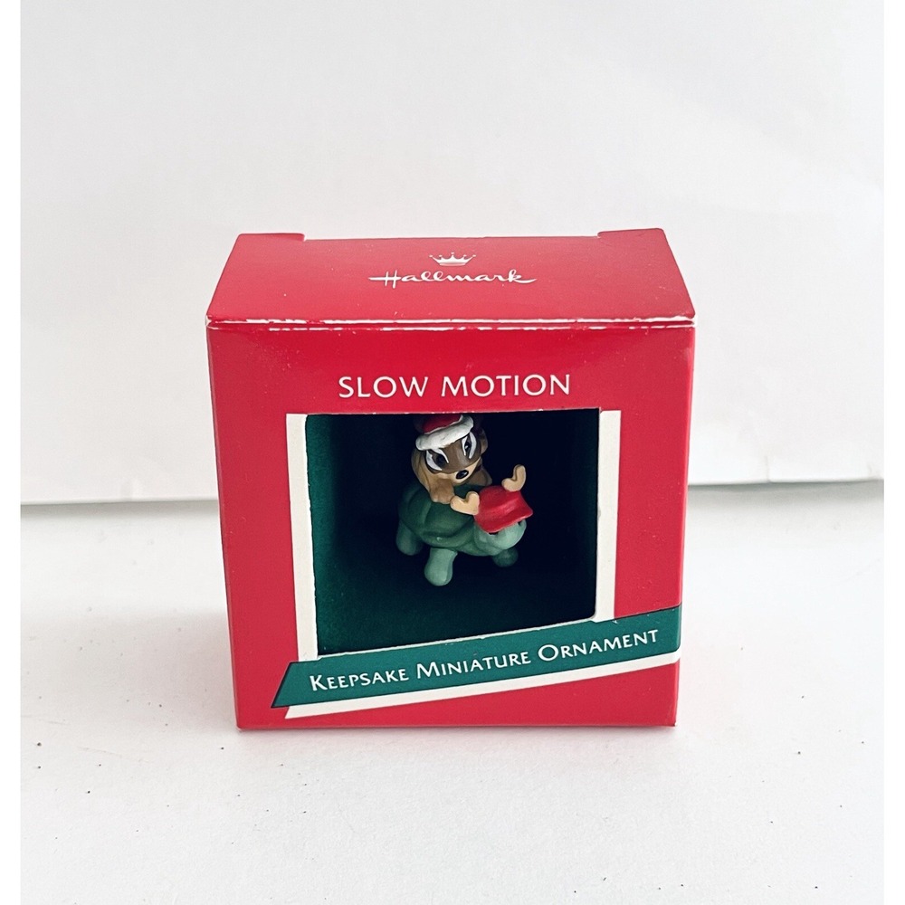 Vintage Hallmark Slow Motion Keepsake Miniature Ornament 1989